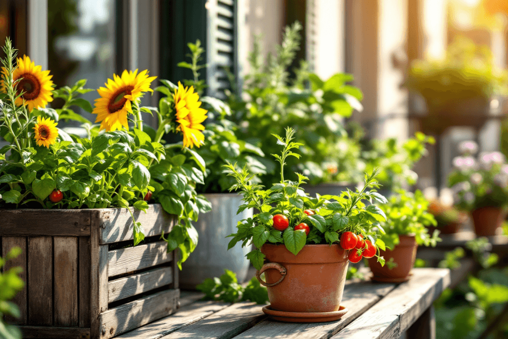 Container Gardening for Food-Boxes and Pots