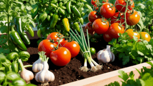Grow Your Own Salsa Ingredients-Raised Bed Salsa Garden