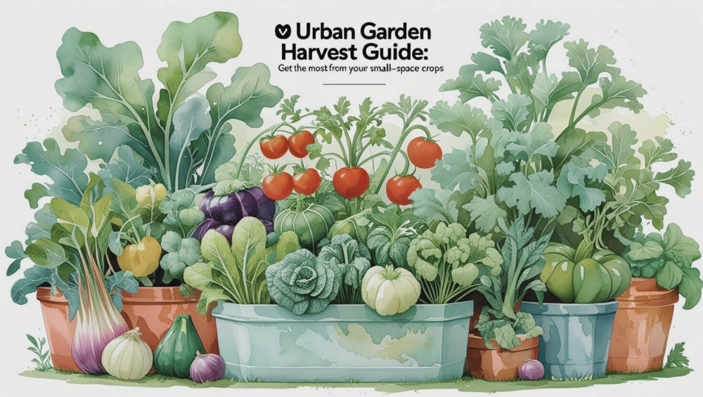 🌿 Urban Harvesting Guide: Get the Most from Your Small-Space Crops