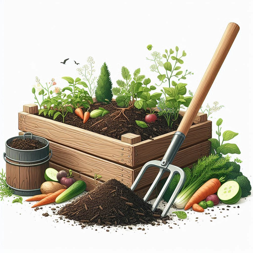 Adding Compost to a Container Garden