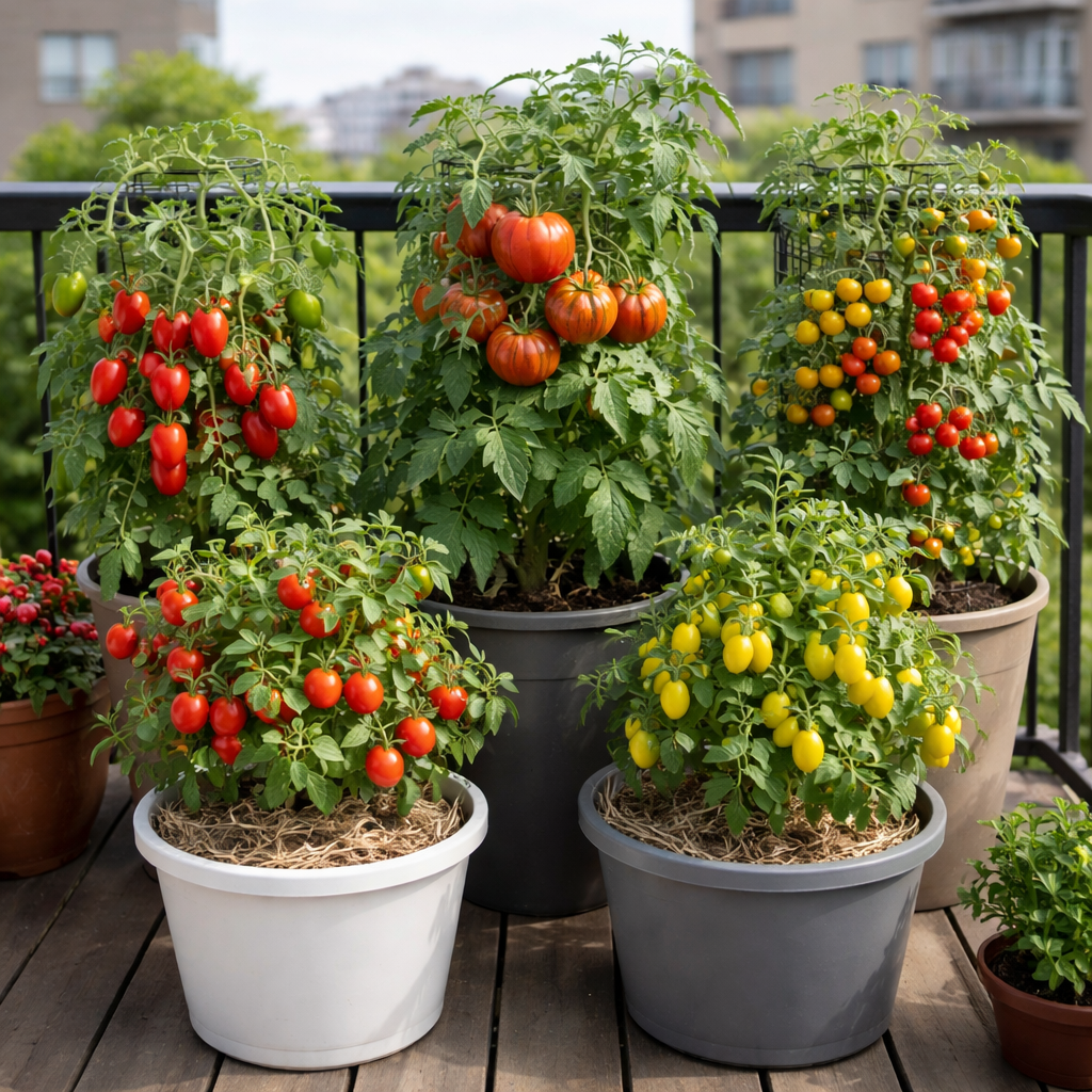 Growing Tomatoes in Small Spaces-Different Varieties