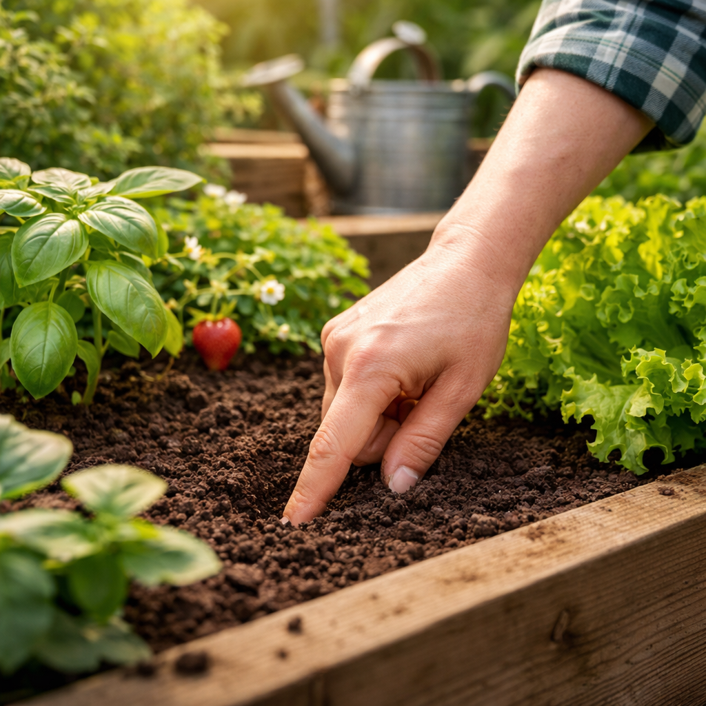 10-Minute Garden Routine-Moisture Test